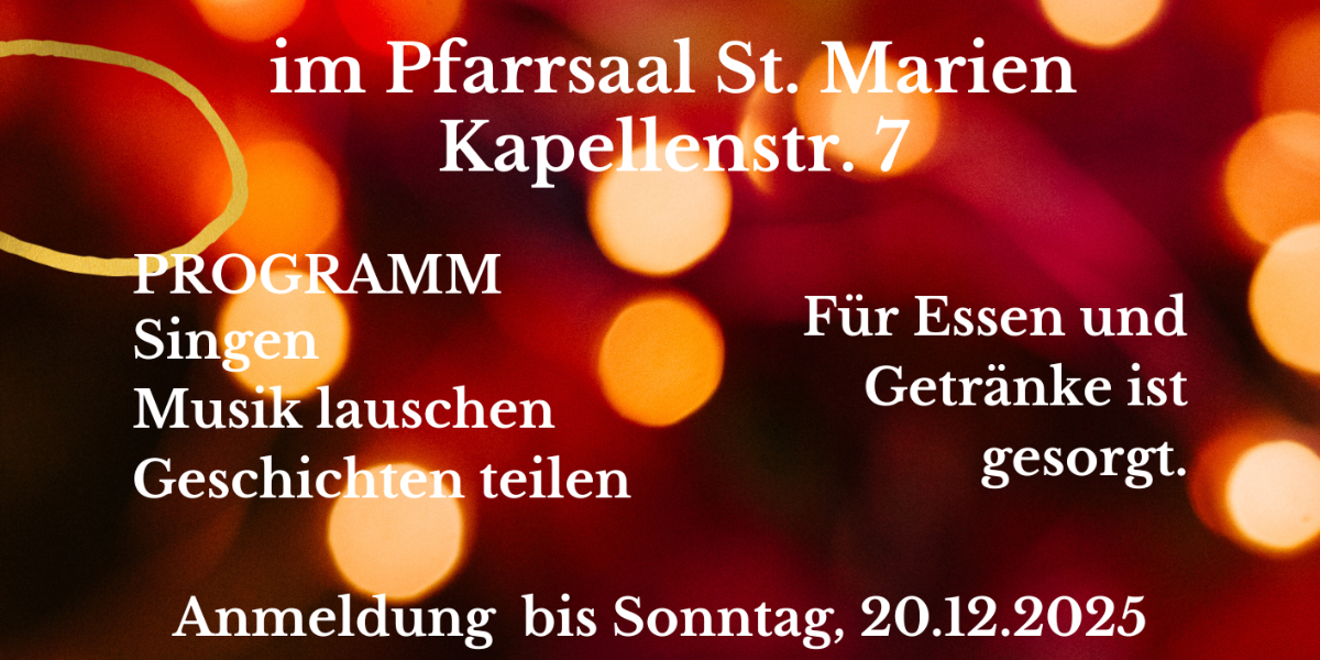 Heilig Abend gemeinsam Feiern (c) St. Marien Heilig Abend gemeinsam Feiern