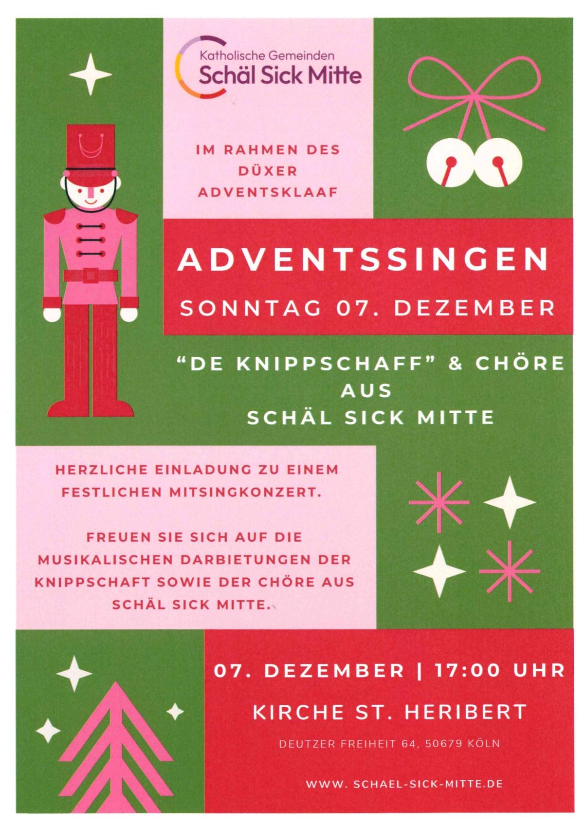 Adventssingen Schäl Sick Mitte